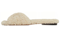 SAINT LAURENT Shearling Flat Slides