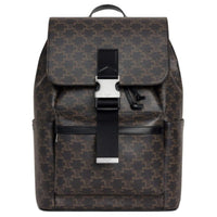 CELINE Cow Leather Backpack Men's Black