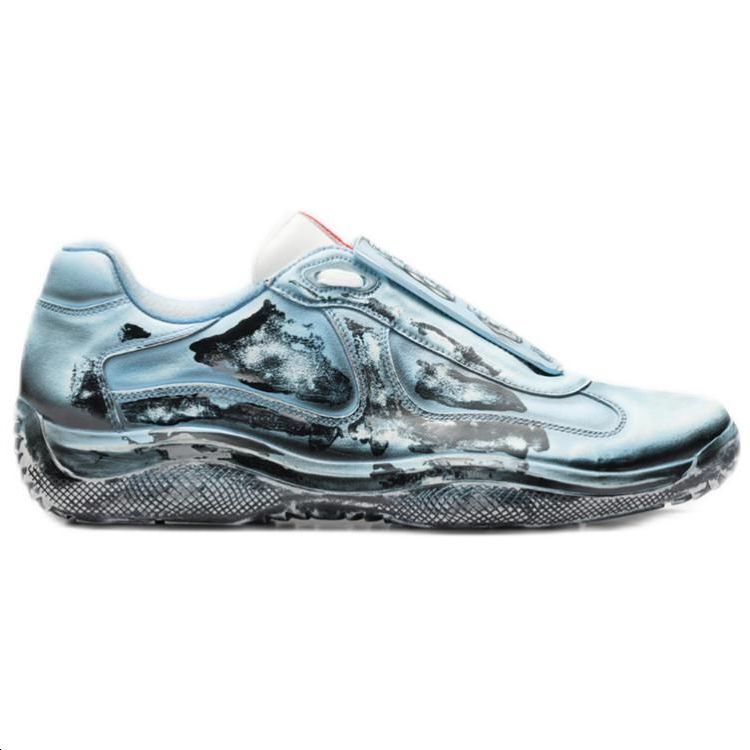 Cass x PRADA D3cay Cushioning Anti-Slip And Wear-Resistant Low-Top Athletic Shoes Unisex Sky Blue