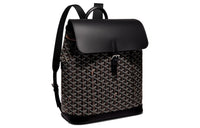 GOYARD Alpin Canvas With Leather Backpack Medium Size Unisex Black