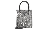 PRADA Fabric Tote Bag Shopping Bag Handbag Regular Women's Metallic