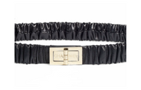 CHANEL Leather Belts Women's Black