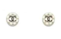 CHANEL - Stud Earrings Women's White