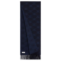CELINE Cashmere Knit Scarves Men's Dark Blue