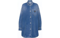 PRADA Triangle logo Denim Shirt