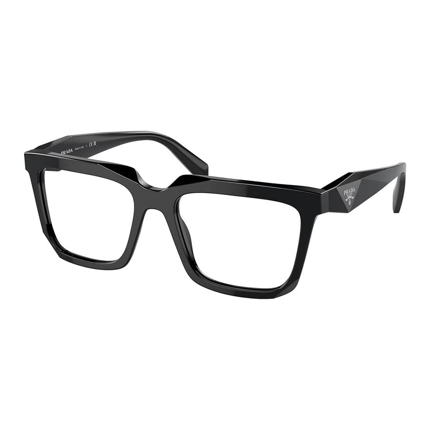 PRADA Acetate Square Eyeglass Frames Women's Black