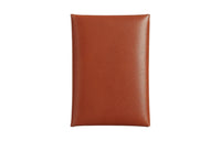 HERMES Calvi Duo Box Calfskin Card Holder Women's 36 Brique Brick Red