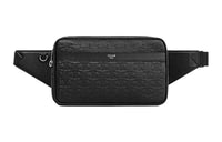 CELINE Triomphe Cow Leather Sling Bag, One Shoulder, Crossbody, Fanny Pack Men's Black