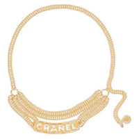 CHANEL 1994 Logo Plaque Chain Belt