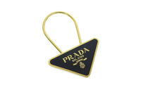 PRADA Triangle-logo Keyring