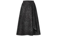 LOUIS VUITTON Monogram Cloud Pleat Detail Skirt
