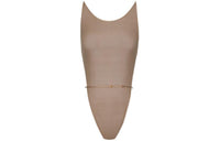 SAINT LAURENT Semi Sheer Backless Bodysuit