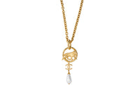 CHANEL Necklaces Women's Gold