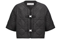 DIOR SS23 Cropped Coat Women's Black