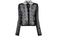 SAINT LAURENT 2010s Lace collar Cardigan