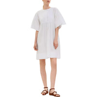HERMES Short-Sleeved Dresses Women's White