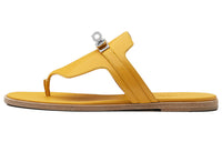 HERMES Elixir Flip Flops Women's Gravel Yellow