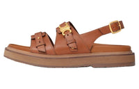 CELINE Strap Sandals Women's Brown