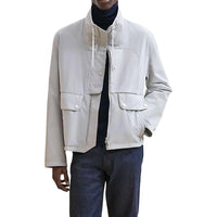 HERMES Jackets Coats Men's Pyrite Stone Color
