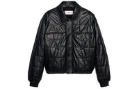 CELINE Leather Jackets Women's Black