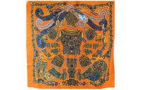 HERMES Shawls Women's Orange