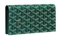 GOYARD RICHELIEU Canvas With Leather Wallet Unisex Green