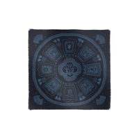 HERMES Silk Silk Scarves Unisex Dark Blue