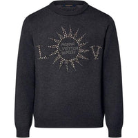 LOUIS VUITTON Embellished Long-Sleeved Merino Wool Crewneck