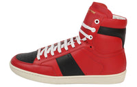 SAINT LAURENT PARIS High-Top Stylish Skateboarding Shoes Men's Red Black