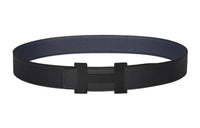 HERMES Constance Matte Black Buckle Togo Calfskin Double-Sided Leather Belt Men's Black Width: 3.8cm