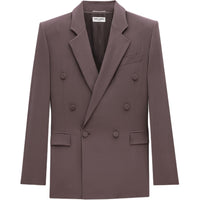 SAINT LAURENT FW24 Business Suits Coats Men's Gray Purple