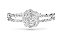 CHANEL 18K White Gold Bracelets Women's Silver