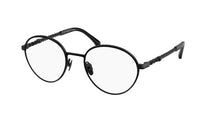 CHANEL Metal Frame Oval Plano Glasses Women's Black/Transparent