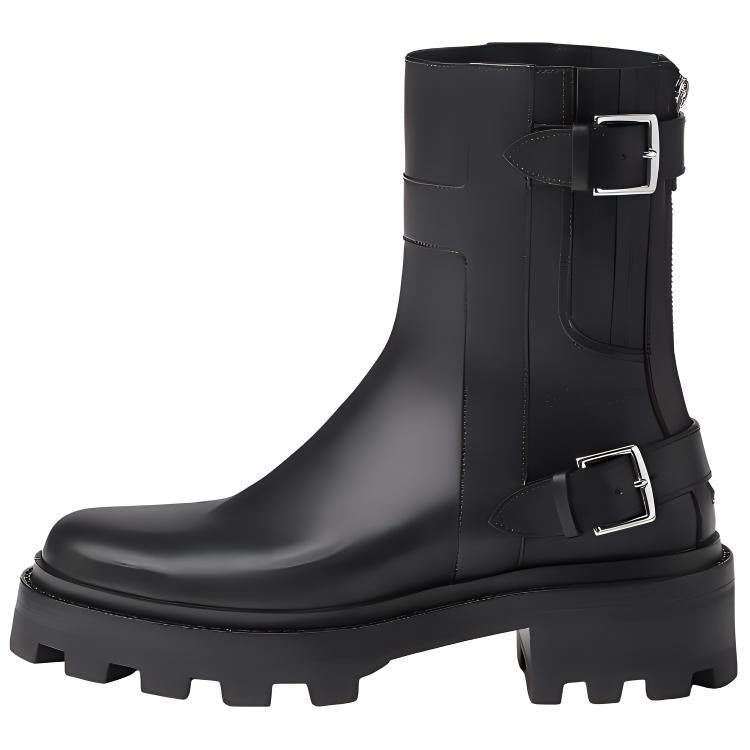 HERMES Jaimy Ankle Boots Men's Black