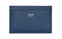 CELINE Cow Leather Card Holder Mini Men's Navy