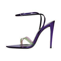 SAINT LAURENT 120mm Metallic Sandals