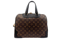 LOUIS VUITTON Canvas With Leather Shoulder Bag Crossbody Bag Handbag Women's Brown
