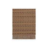 HERMES Cashmere Knit Scarves Unisex Umber
