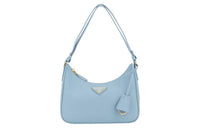 PRADA Leather Handbag Women's Light Blue