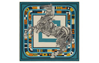 HERMES Silk Scarves Men's Multicolor