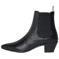 CELINE Hector Short Chelsea Boots 6cm Men's Black