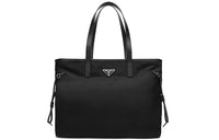 PRADA Fabric Handbag Shoulder Bag Unisex Black