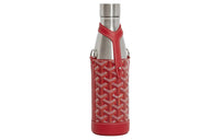 GOYARD YONNE Canvas With Leather Water Bottle Bag Shoulder Bag Crossbody Bag Medium Size Unisex Red