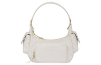 MIU MIU Sheepskin Locomotive Package Shoulder Bag Handbag Women's White