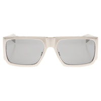 SAINT LAURENT Metal Rectangular Sunglasses Women's Gray