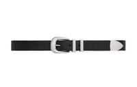 CELINE Double-Sided Smooth Buckle Cow Leather Belt Men's Black