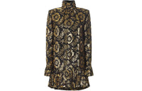 SAINT LAURENT Long Sleeved Dress Women's Black