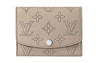 LOUIS VUITTON Victorine Calfskin Victoria Wallet Regular Women's Ivory Gray