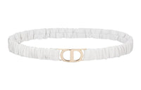 DIOR Leather Belts Women's White