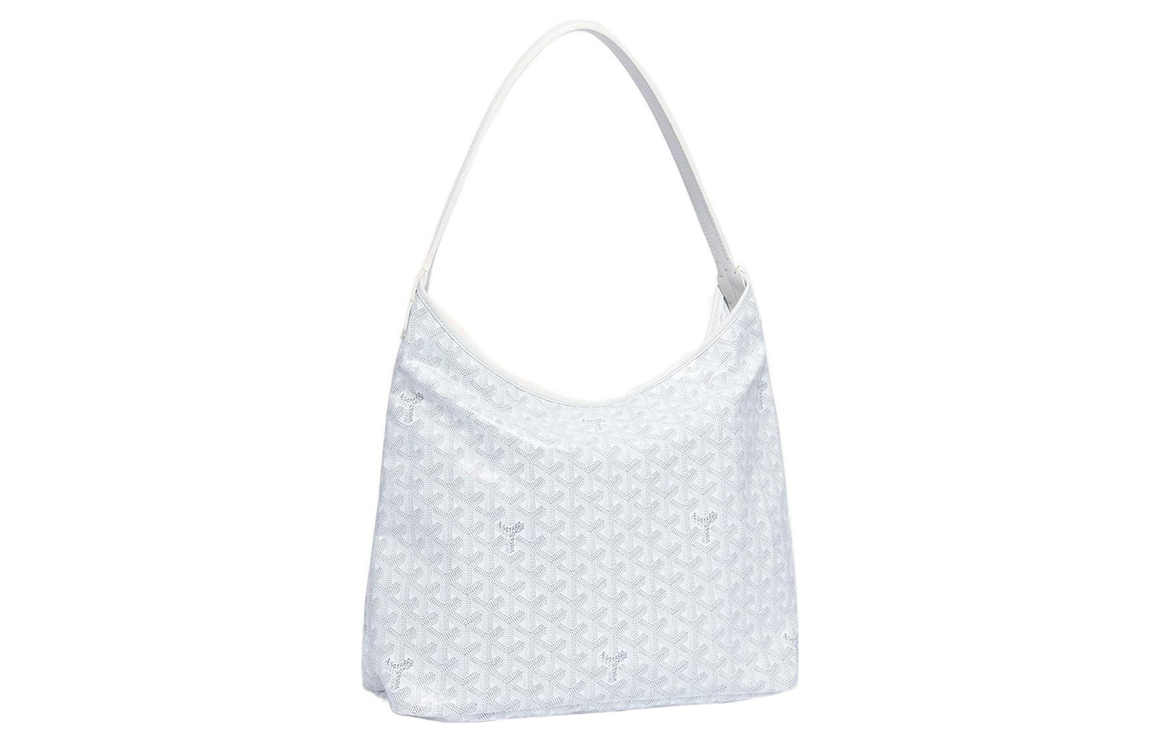 GOYARD Bohème Hobo Canvas With Leather Shoulder Bag Combo Bag Shoulder Bags Women's White/Soft Green Heart
